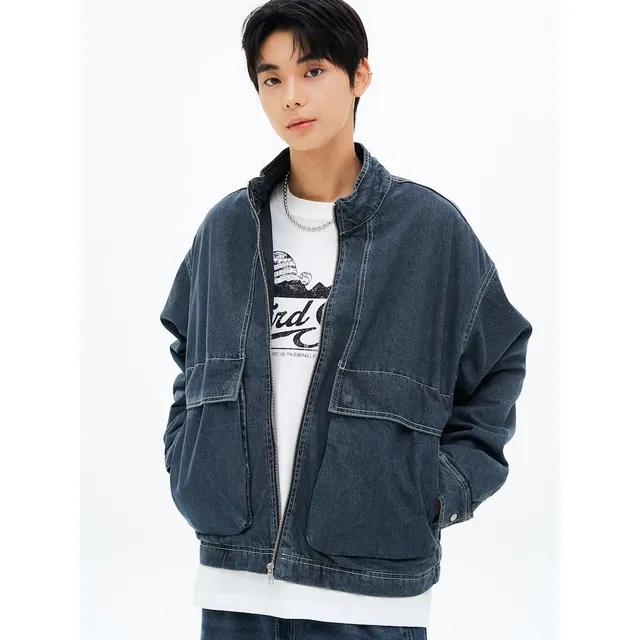 패디드 데님 블루종 블루 (265X39BP6P) 남성