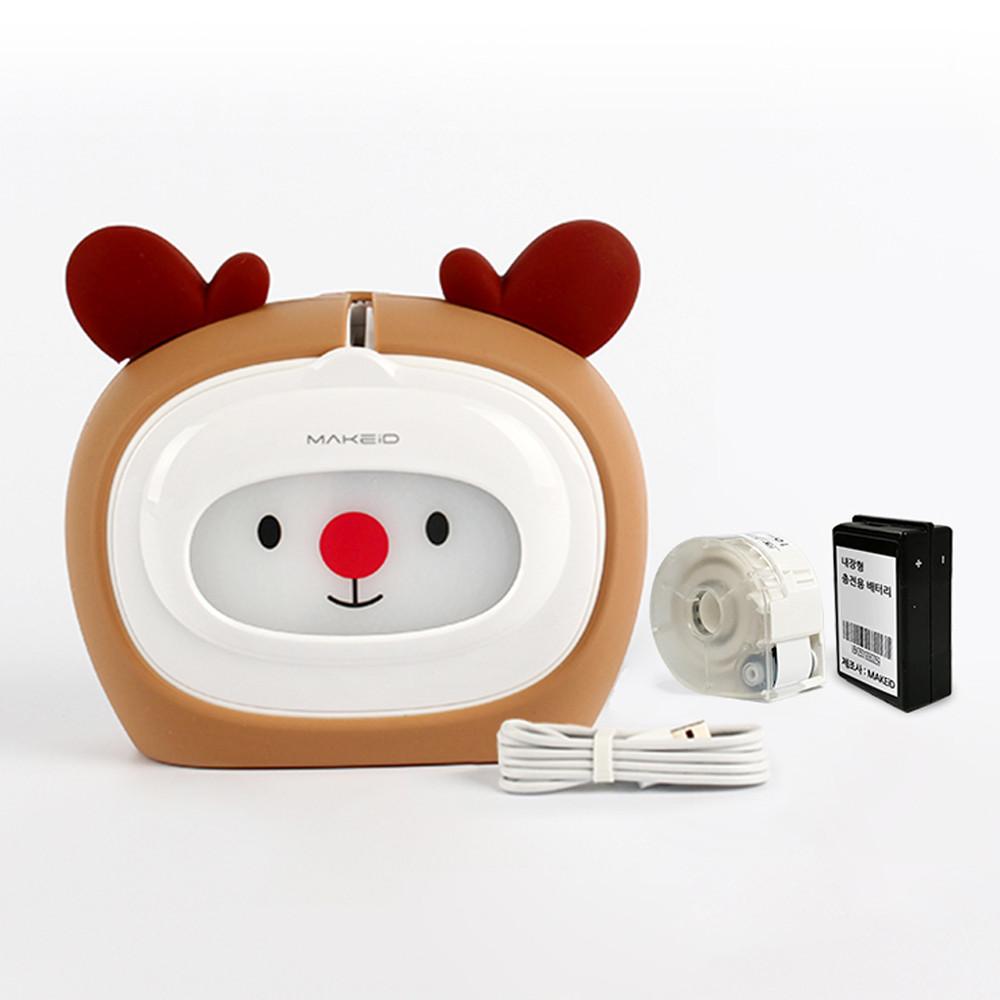 블루투스 라벨프린터 MAKEiD-2700 루돌프 라벨기 라벨지