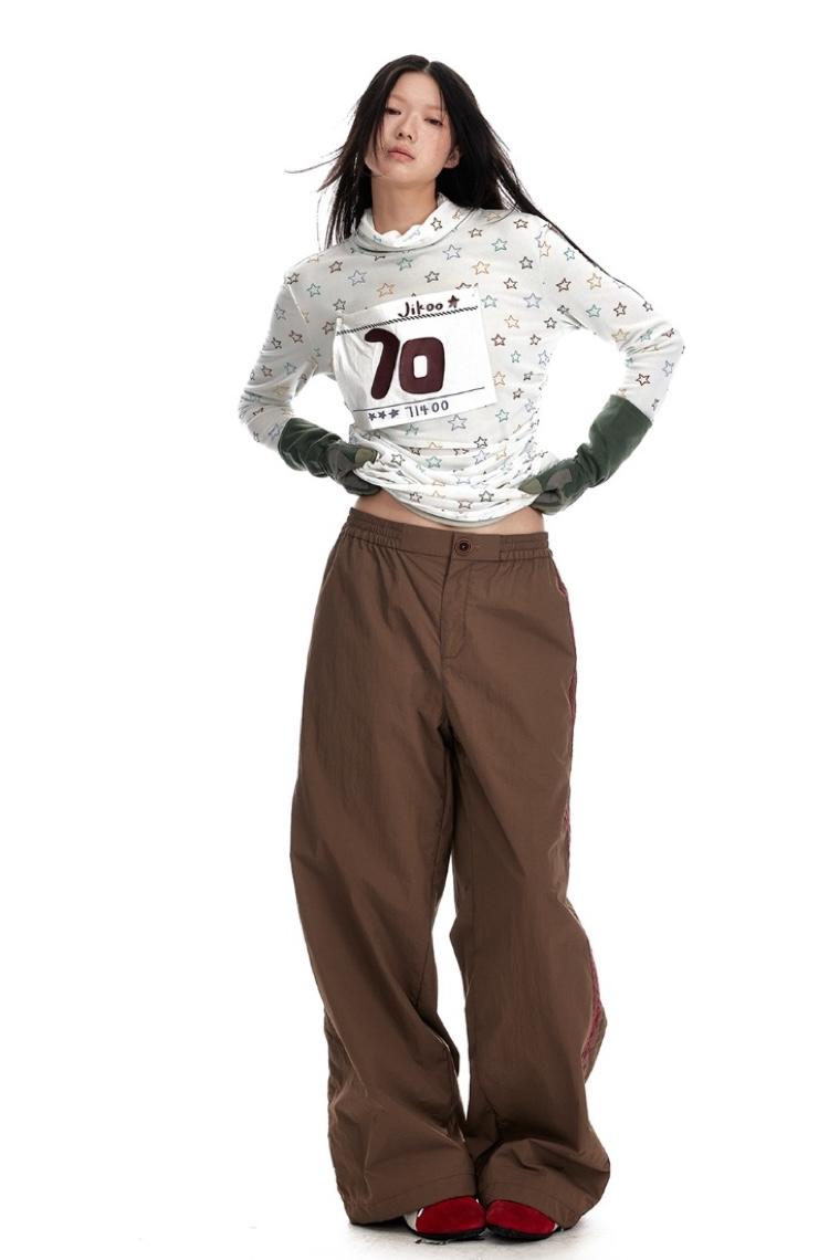 JIKOO Ballet Detachable Wide Pants Skirt Two Piece Set