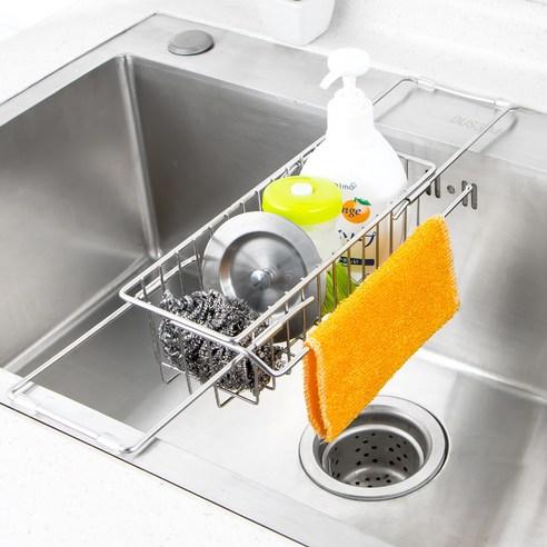 물가 304 스테인리스 세제슬라이딩선반 세제수세미걸이대 - 개수대/싱크롤 | 쿠팡