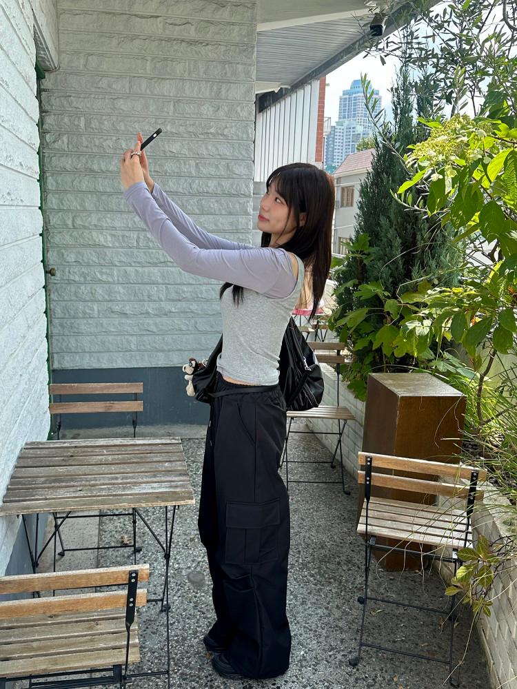 워크 파라슈트 핀턱 카고 팬츠 3 color