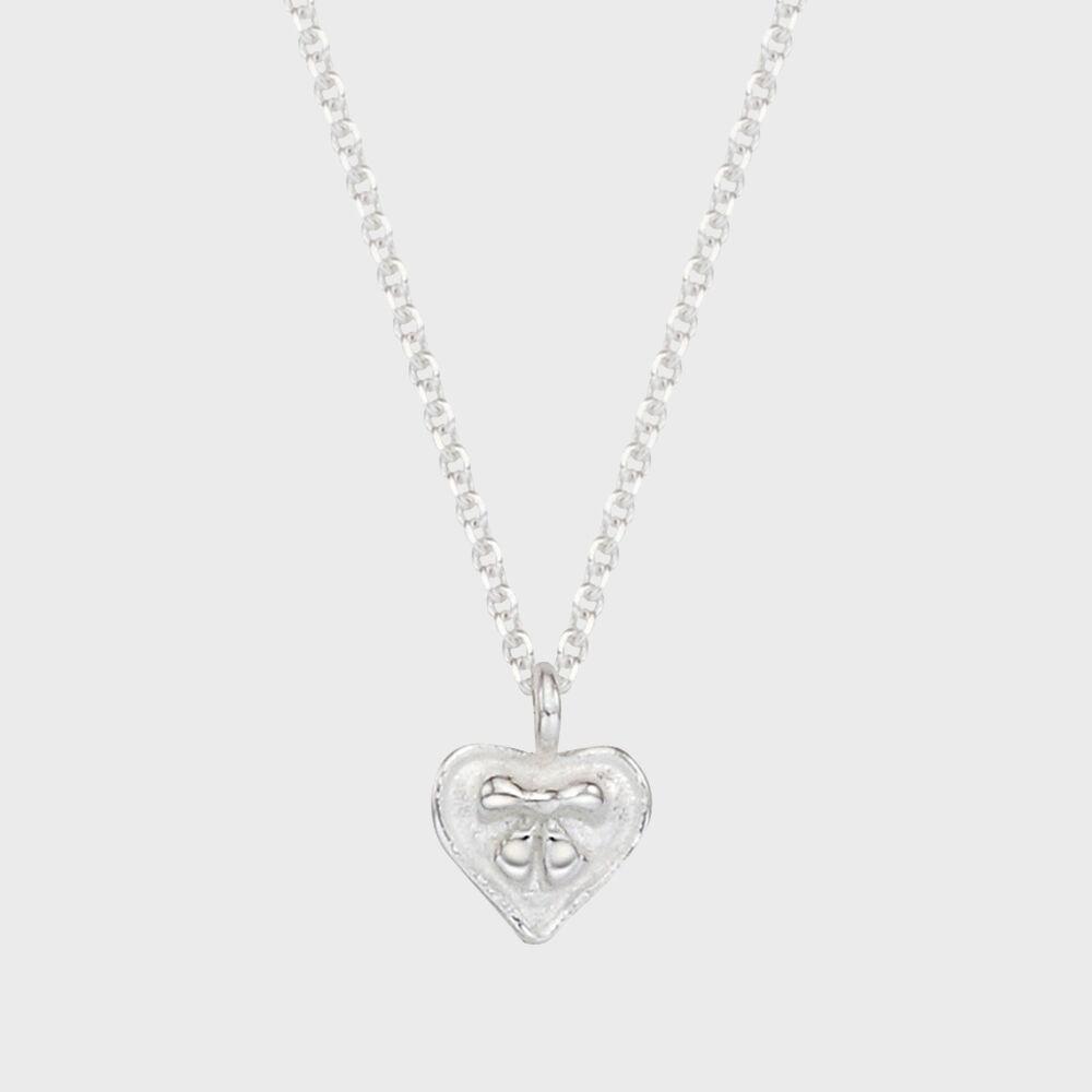 [단독 컬렉션][silver925] minute heart ribbon necklace