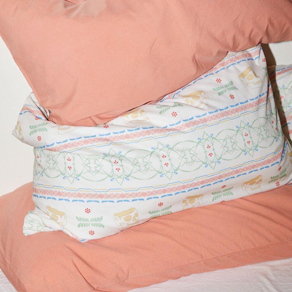 memento mori pillow cover - beige 고밀도 60수 순면 베개커버