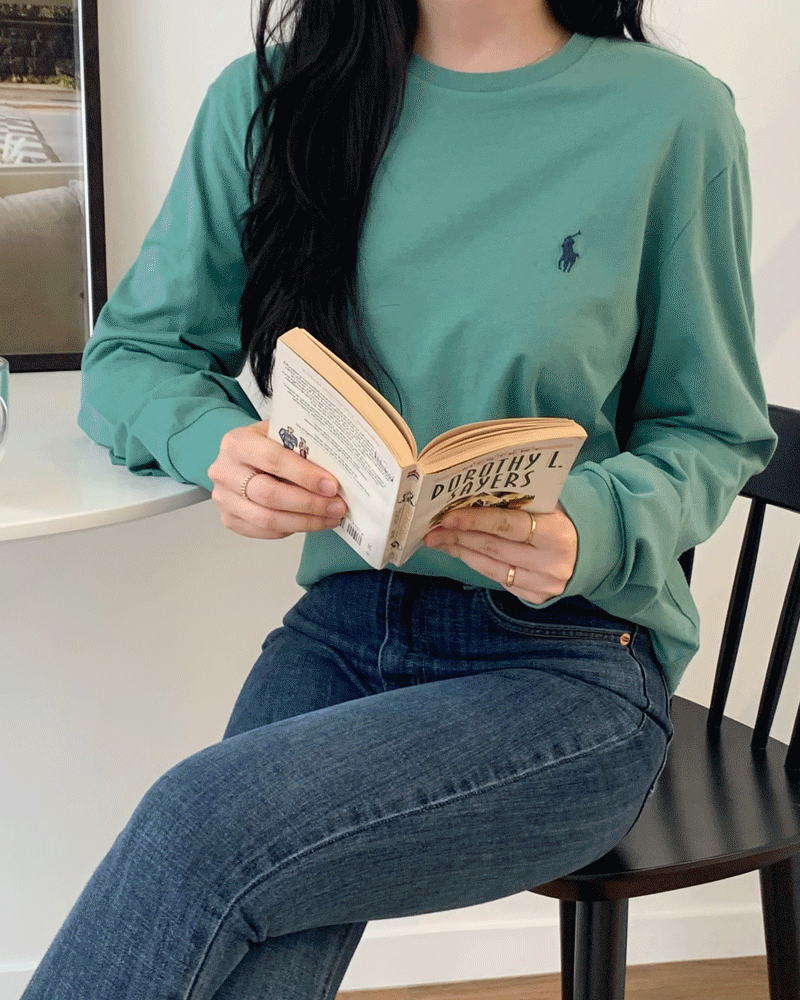 폴로 랄프로렌 베이직 코튼 긴팔 티셔츠 남녀공용 8컬러