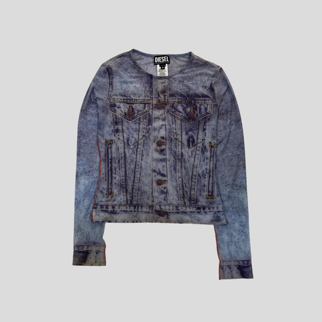 DIESEL trompe l’oeil long sleeves purple  -5 (namebooth2)