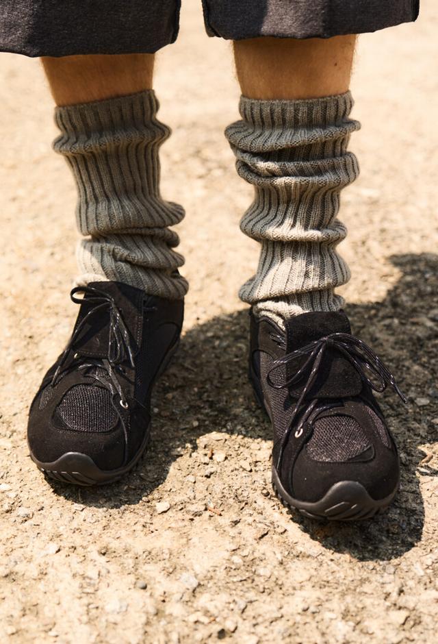 HYSTERIC GLAMOUR アイレット ベルト コンバットスニーカー