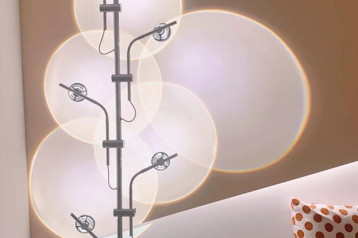 카미즈 LED 오로라 장스탠드 침실 플로어램프(레인보우필름 10장 증정)