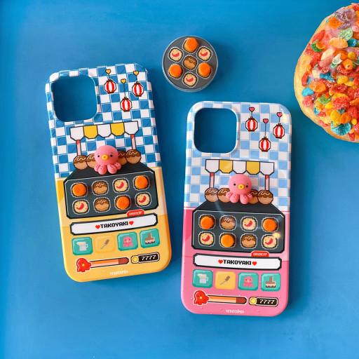 [Z플립5 폴드5] 타코야끼 타이쿤 픽셀 입체 폰케이스