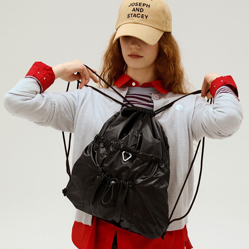 Lightweight Glam Gym Sack Black