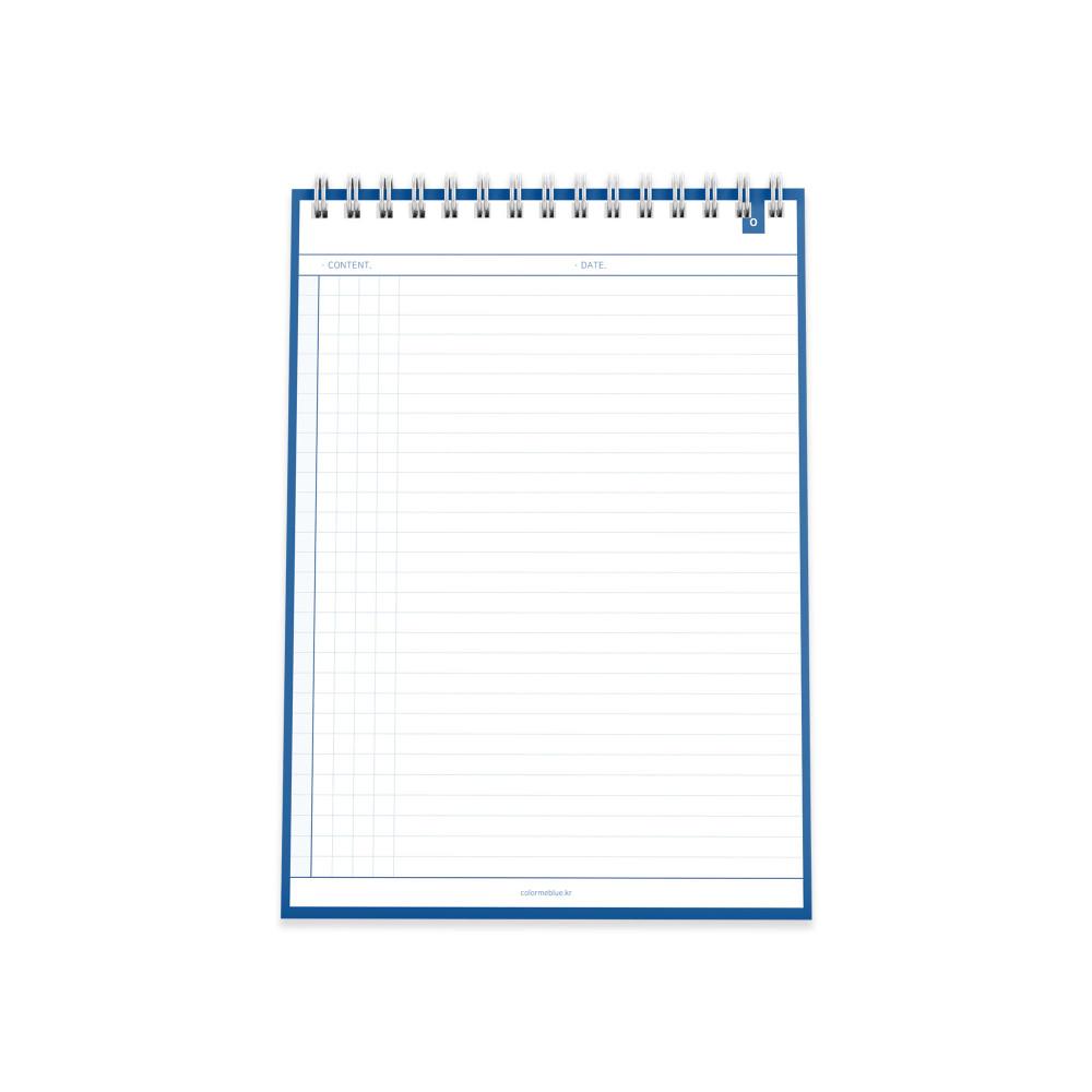컬러미블루-시그니처 오르리(O) 노트,떡메모지