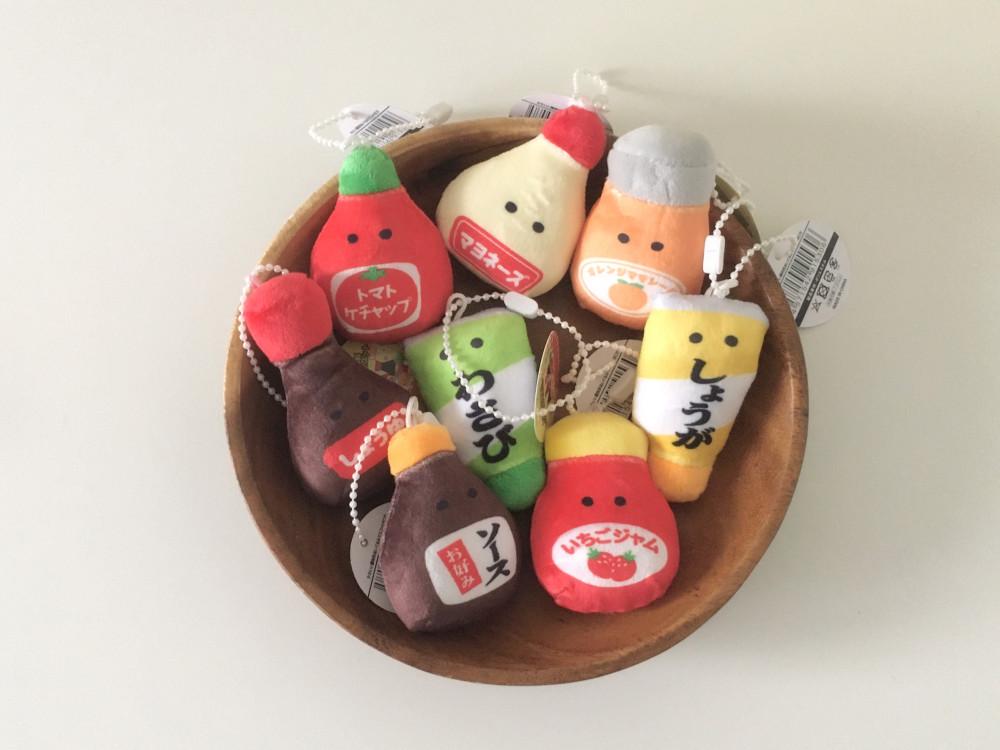 일본 조미료들 모여라 인형 키링