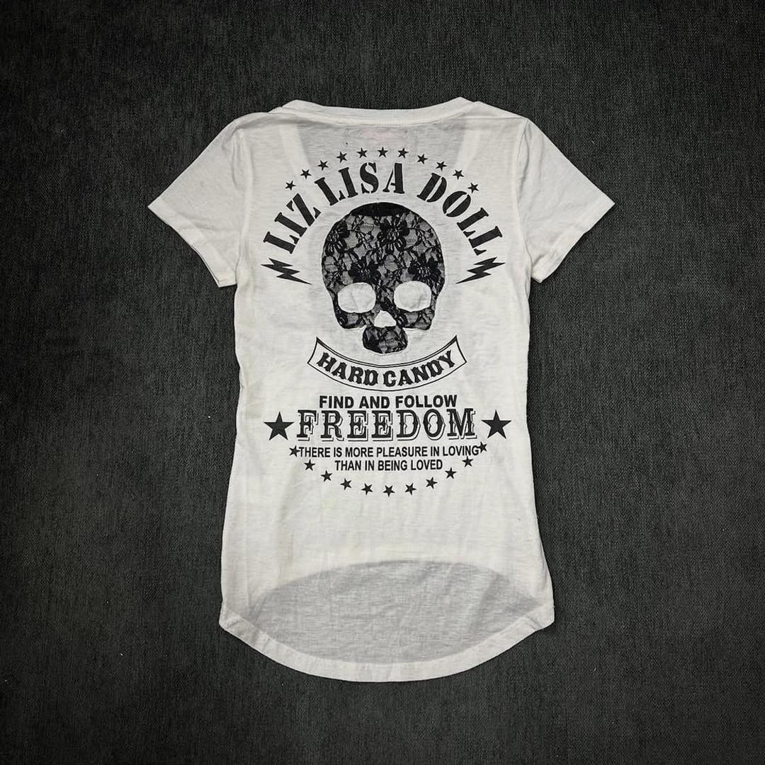 Liz Lisa skull printing  half sleeve | 후루츠패밀리