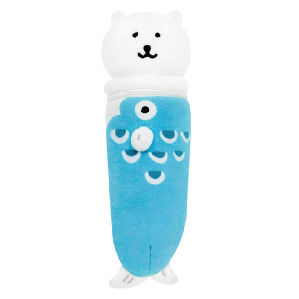 담곰이 봉제 필통 블루 25cm 농담곰 캐릭터 원통형 귀여운 인형