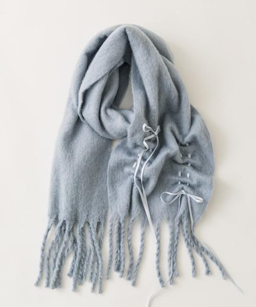 ドロストリボンブークレマフラー