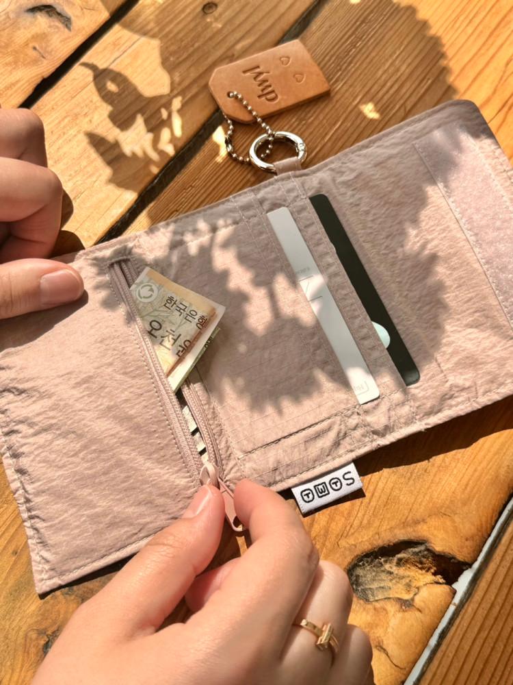 카드짚 립스탑(Cardzip Ribstop) 카드케이스 찍찍이 지갑 벨크로 지갑 카드지갑 나일론지갑 편한 카드지갑 일본여행동전지갑