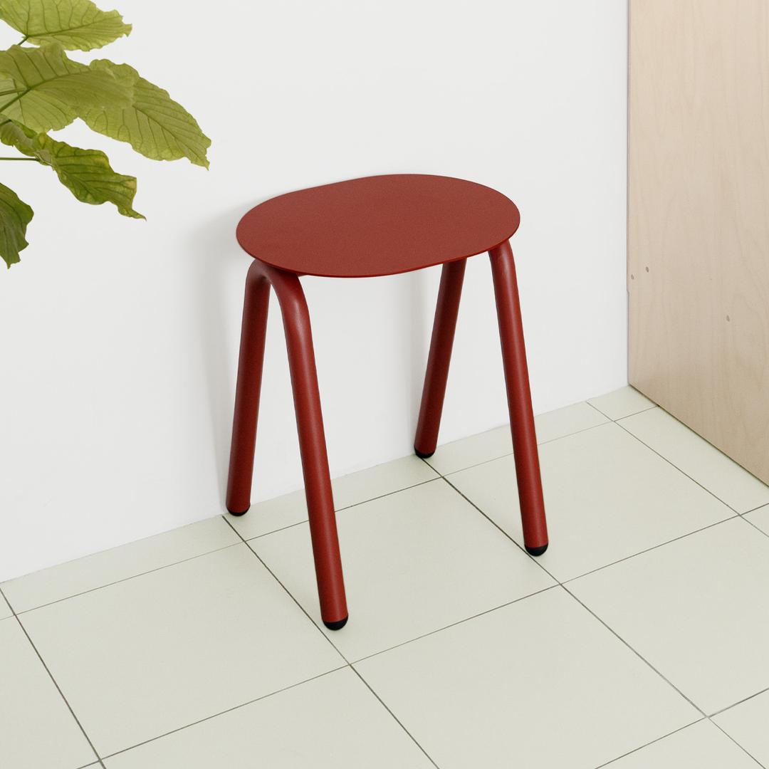 Otto Stool - Brick Red