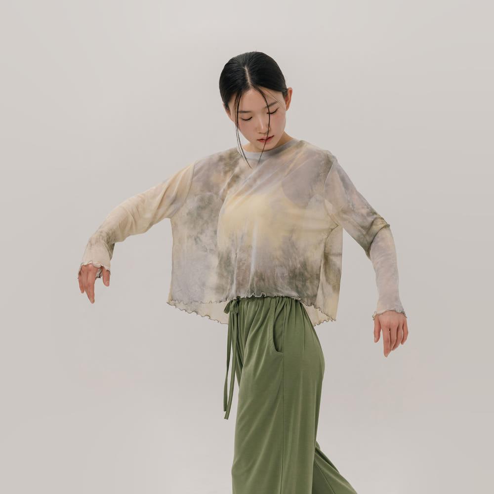 [소함소함] 나염 플로우 백오픈 커버업