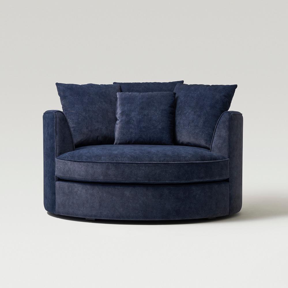 MIRANDA LOUNGE SOFA NAVY (L)