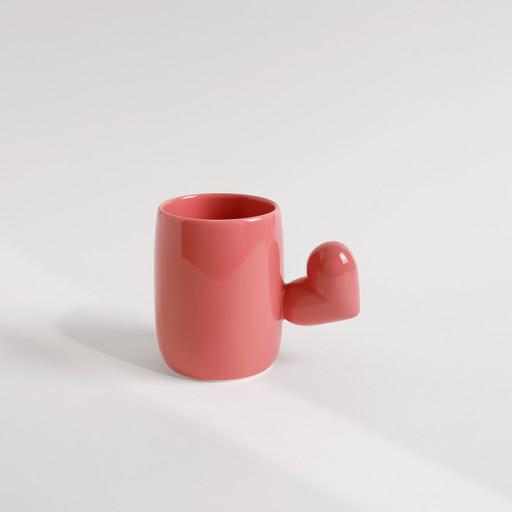 츄비 하트컵(핑크아이싱)