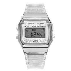 카시오 CASIO F-91WS-7DF 공용 우레탄시계