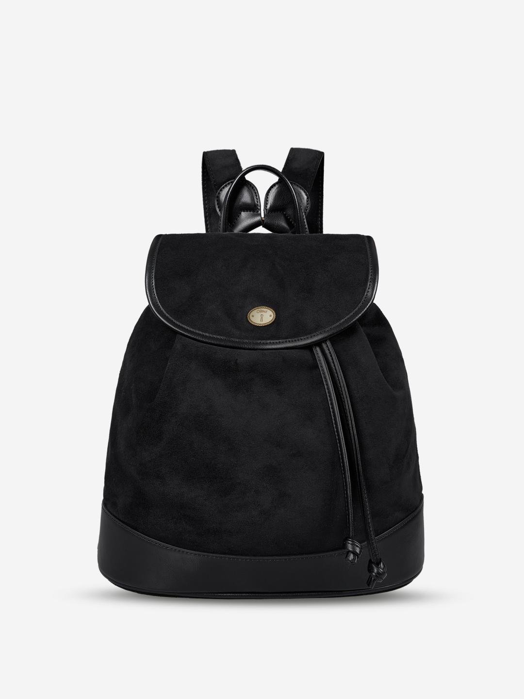 (new 10% off, 11/10 순차 출고) olivet our love suede back pack (black)