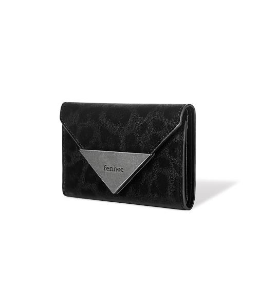 MATT TRIANGLE WALLET - LEOPARD BLACK