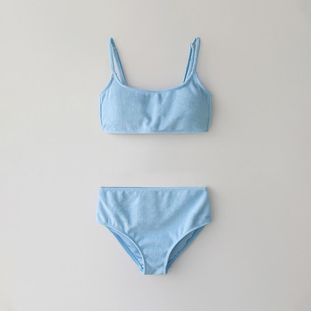 Terry cotton bikini (Blue)