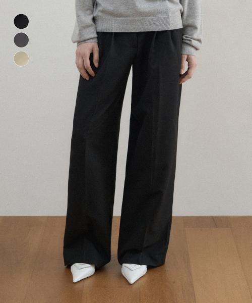 투턱 와이드 슬랙스_3color