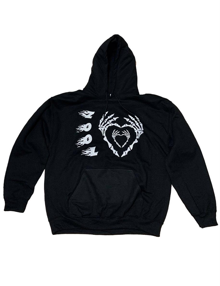 skullheart hoodie
