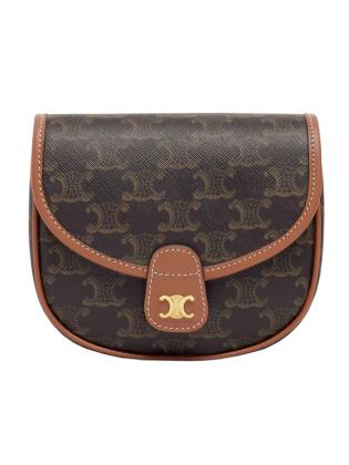 셀린느 카바스 트리오페 미니 베사체 숄더백(TAN)