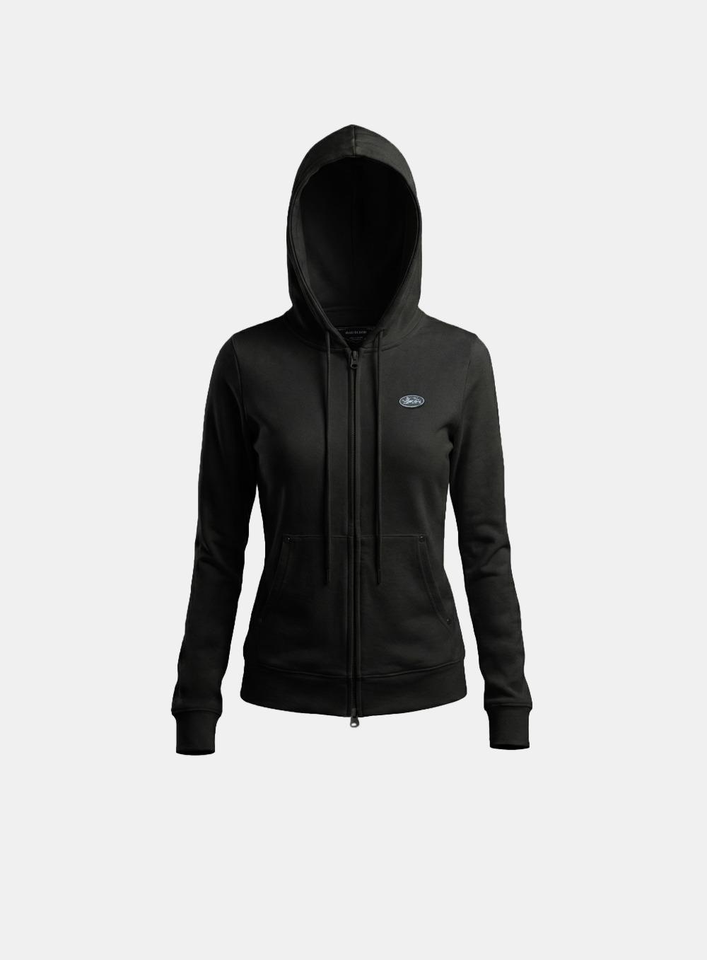 [4/2 발송] [w-hde26-015] BS Soft Terry Zip-Up Hoodie - Black