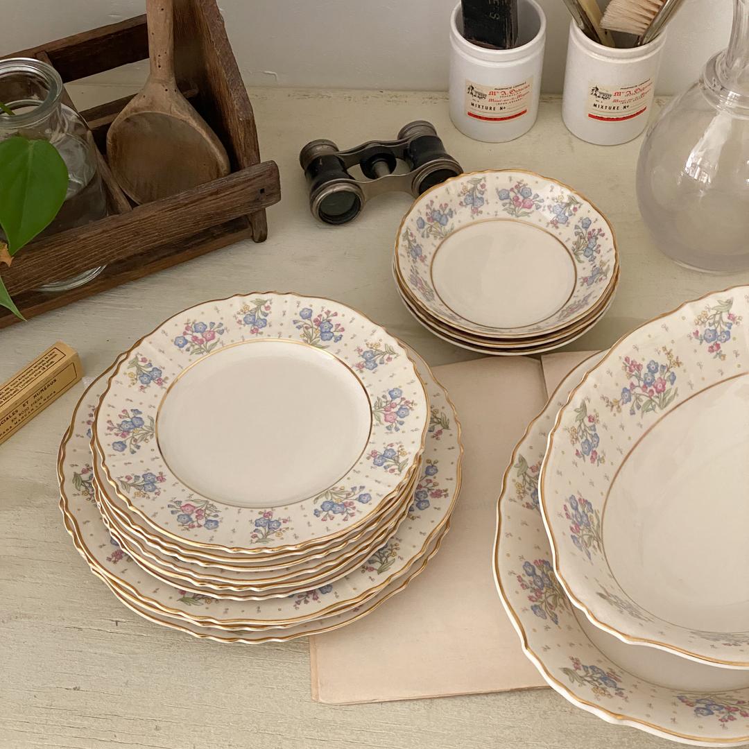 시라쿠스 물망초Forget me not - 브레드접시, 샐러드접시, 베리볼