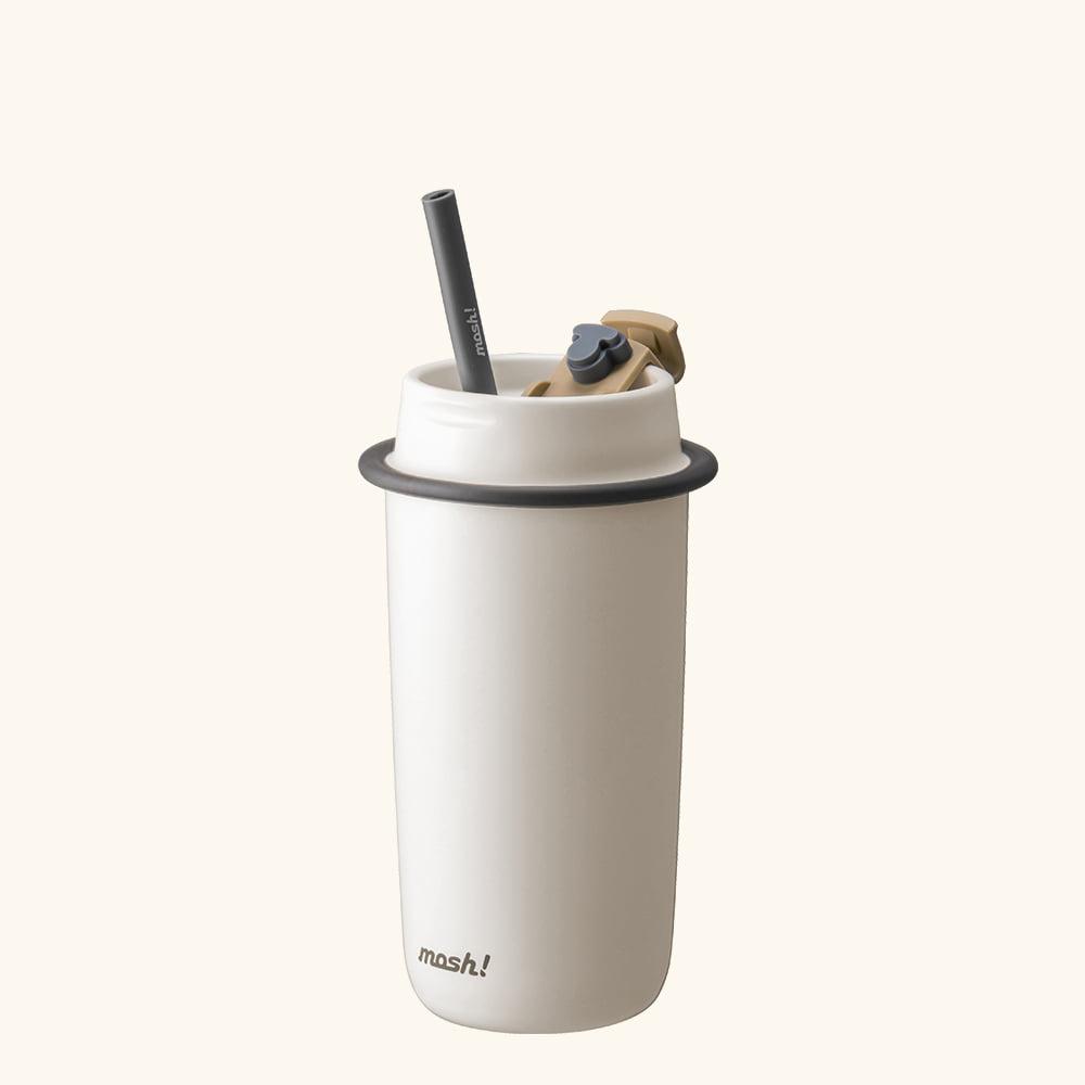 모슈 라떼 스트로우 텀블러 480ml 매트 화이트