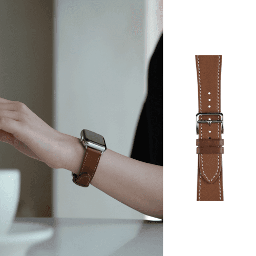애플워치 갤럭시워치 가죽 스트랩 바레니아 토바코 브라운