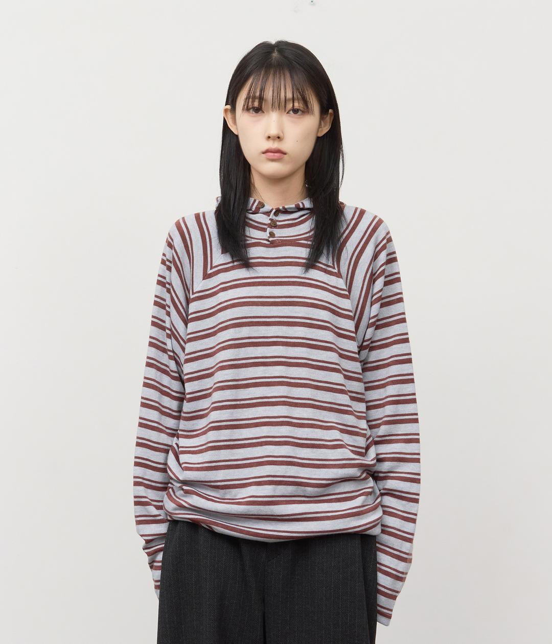Su Striped Knitted Hoodie (6color)