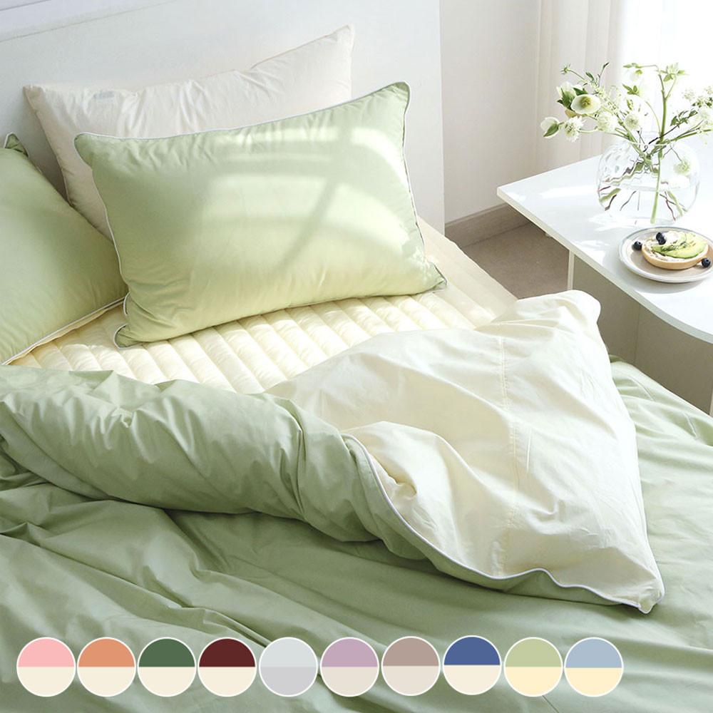 플로라 클린 이불커버 고밀도 60수 양면 SS/Q/K/EK_10컬러