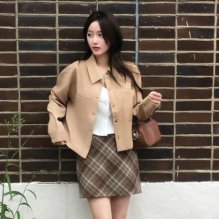 [W]스웨이드 아우터형 셔츠 MZWS6207