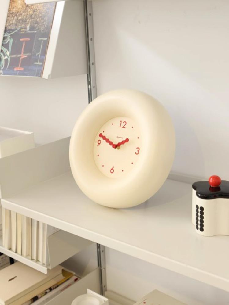 헤이유드 라운드크림 벽시계 무소음 집들이 선물