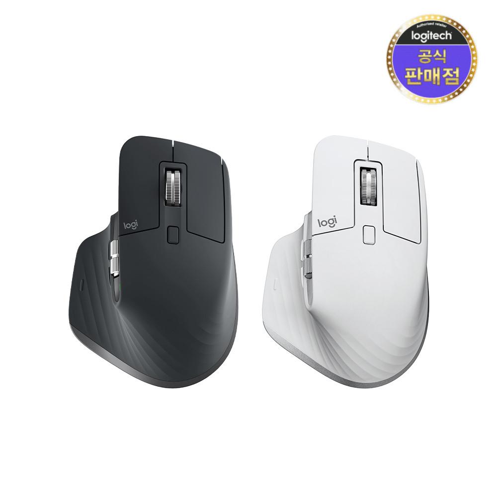 [럭키카드+고급 슬리퍼+포토리뷰 사은품 증정]로지텍코리아 정품 무선 마우스 MX MASTER 3S [무소음/BOTL 수신기포함/블루투스 지원/멀티페어링/ 윈+맥OS]