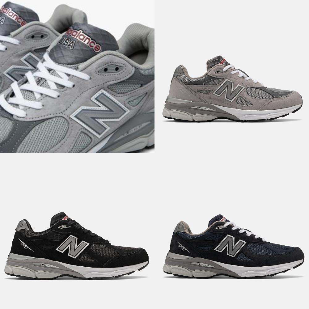Men 뉴발란스 990 그레이 블랙 네이비 New Balance 990v3 Made in USA M990GY3 M990BS3 M990NB3