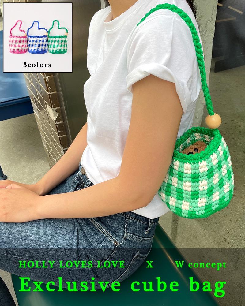 [1차 리오더]Cube bag_Gingham check (3colors)