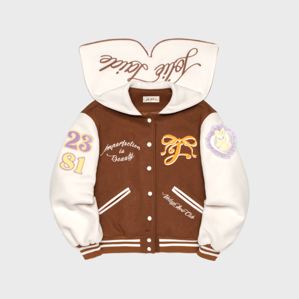 Enya varcity jacket (Brown)
