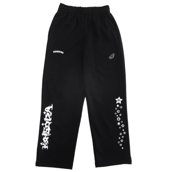 Star Bunny Sweatpants (black)