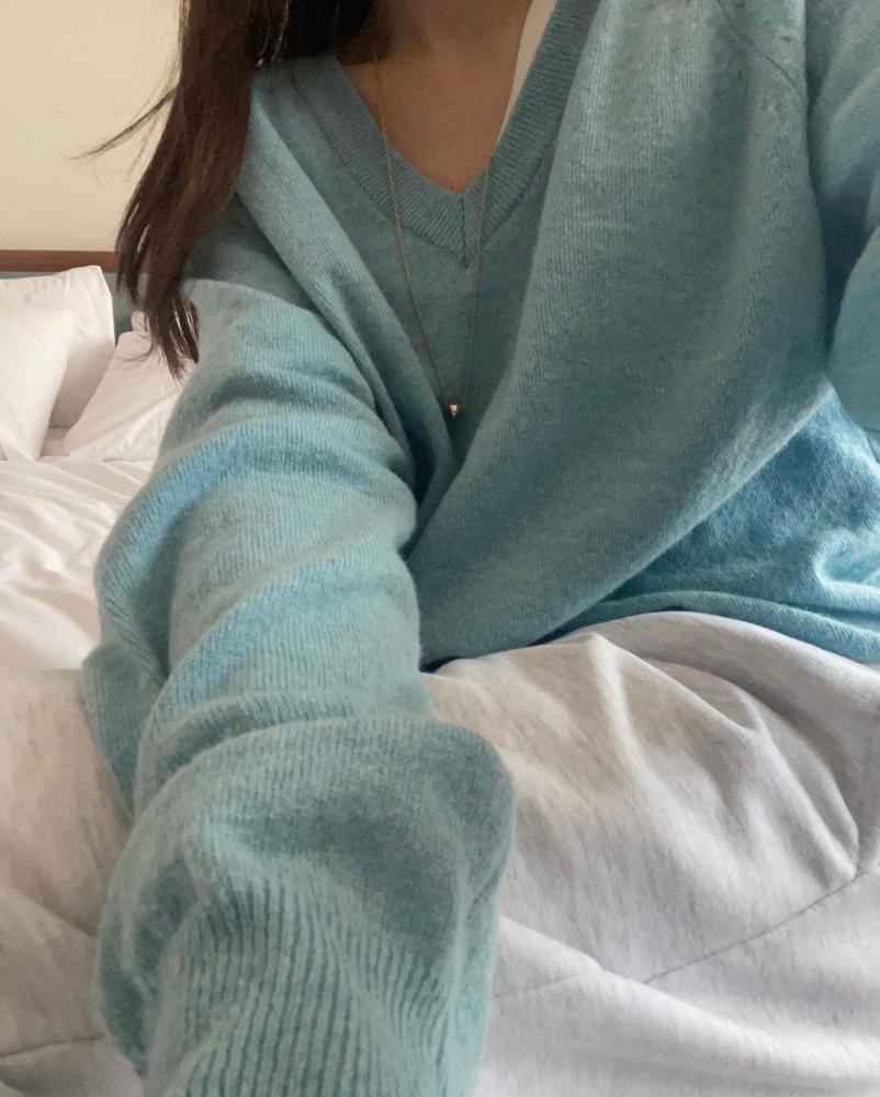 [가성비템/일부당일]엘리스 브이넥 울 니트(7color)