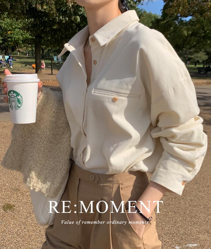 (당일발송) [RE:MOMENT] made.어리틀 코듀로이 셔츠 3color!