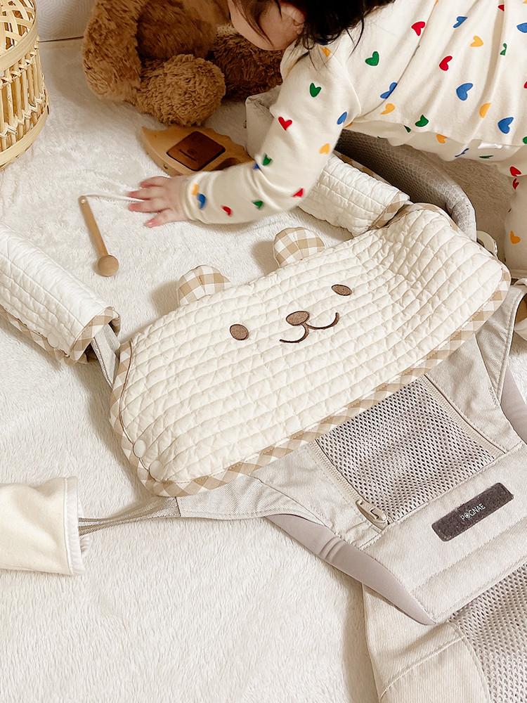 아기띠침받이 신생아 침받이 에르고 포그내 베이비뵨 나옐 등 호환 순면 양면