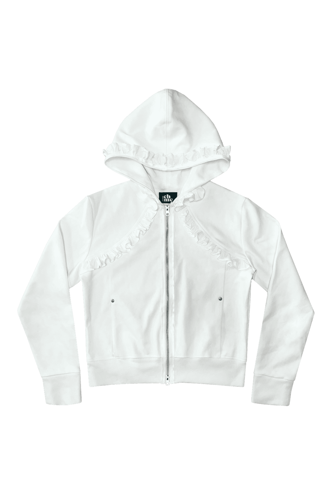 [04.01 예약발송] FRILL HOODED ZIP-UP (IVORY)