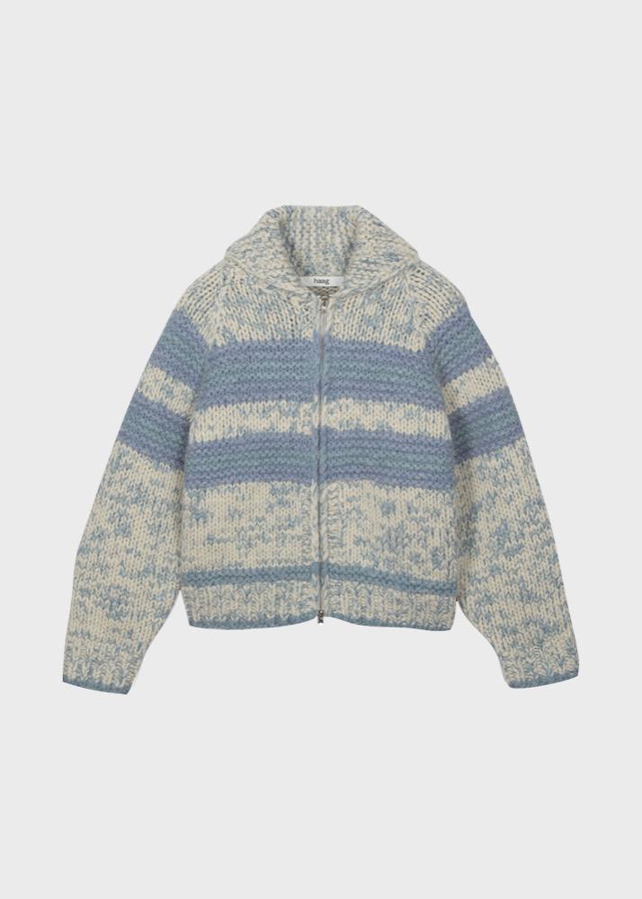 pre-order) a hand made cowichan (blue)