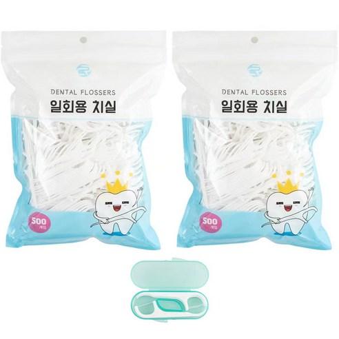 로얄클라쓰 일회용 치실 1010p + 케이스, 1세트 - 치실 | 쿠팡