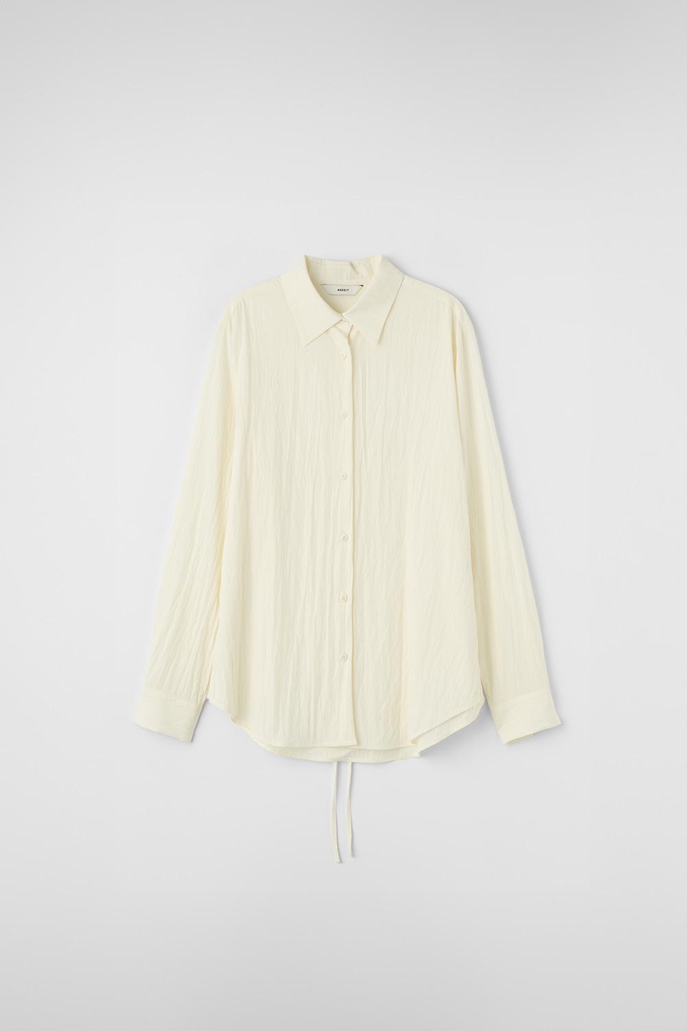O Tied Shape Shift Shirt_Ivory